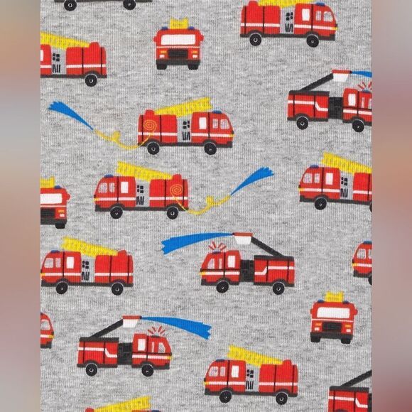 New With Tags Children's Place Unisex Firefighter Snug Fit Cotton 2 Pack Pajamas - Picture 3 of 5